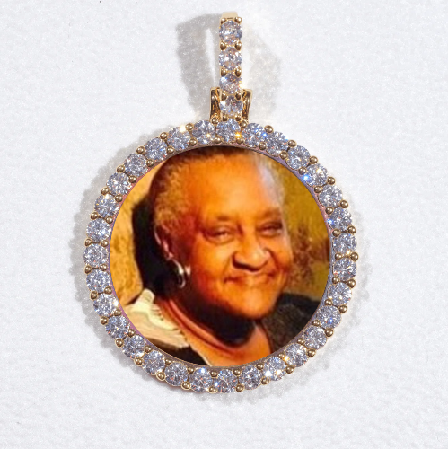 3D CIRCLE CUSTOM PICTURE PENDANT SMALL SIZE