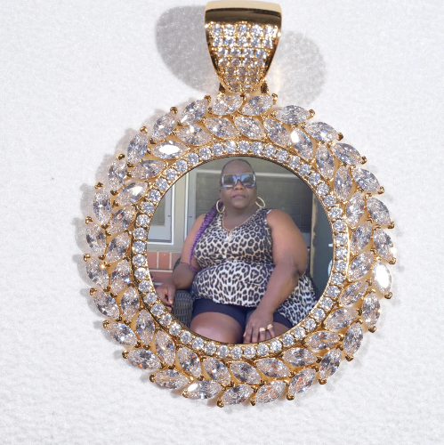 Large 3D Wheat Ear Custom Picture Pendant