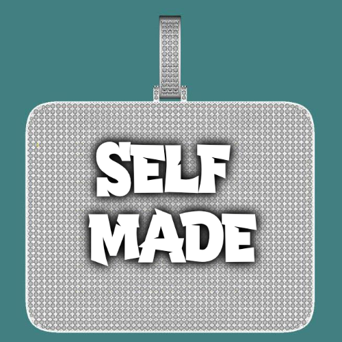 CUSTOM LETTER NECKLACE 3D BIG SQUARE