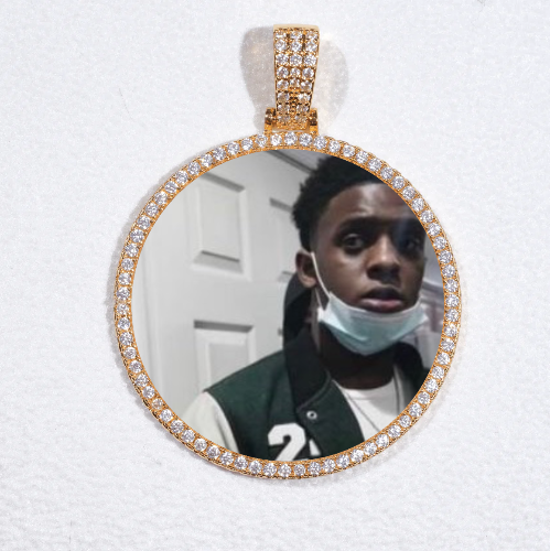 MEDIUM 3D CIRCLE CUSTOM PICTURE PENDANT