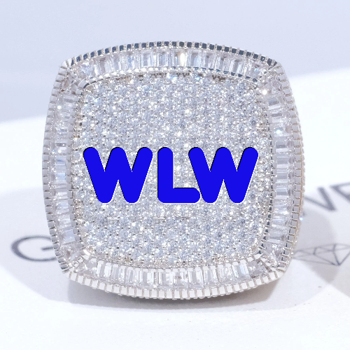CUSTOM LETTER 3D ICED RING