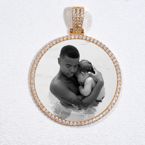 MEDIUM 3D CIRCLE CUSTOM PICTURE PENDANT