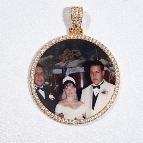 MEDIUM 3D CIRCLE CUSTOM PICTURE PENDANT