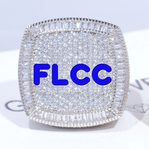 CUSTOM LETTER 3D ICED RING