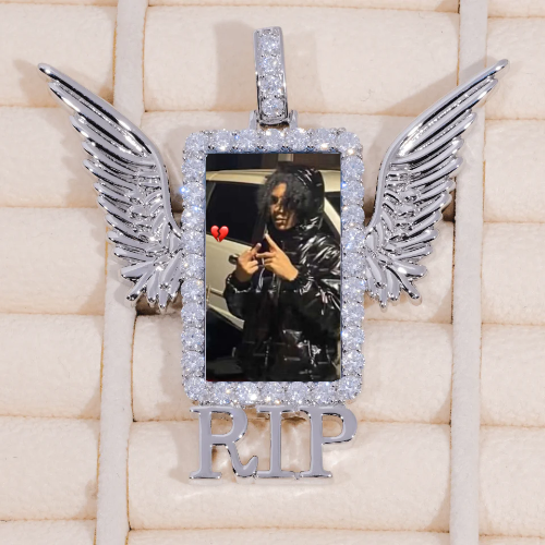 RIP WING 3D CUSTOM PICTURE PENDANT