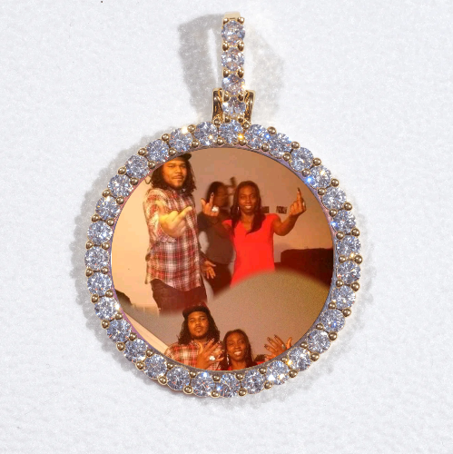 3D CIRCLE CUSTOM PICTURE PENDANT SMALL SIZE