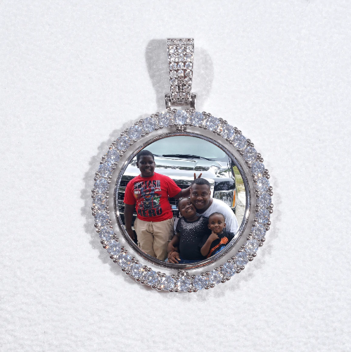 3D Spinning 2-Faced Custom Picture Pendant