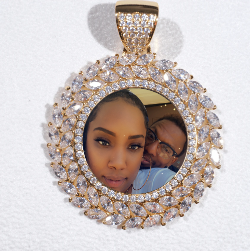 Large 3D Wheat Ear Custom Picture Pendant