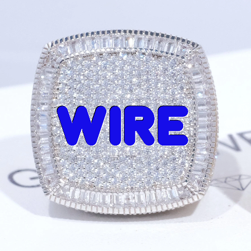 CUSTOM LETTER 3D ICED RING