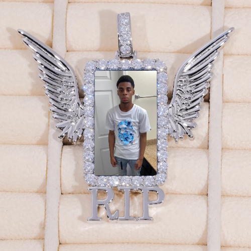 RIP WING 3D CUSTOM PICTURE PENDANT