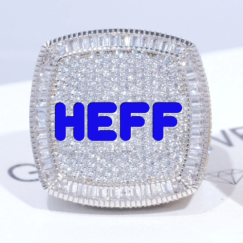 CUSTOM LETTER 3D ICED RING