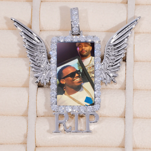 RIP WING 3D CUSTOM PICTURE PENDANT