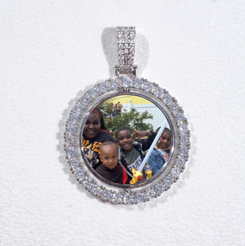 3D Spinning 2-Faced Custom Picture Pendant