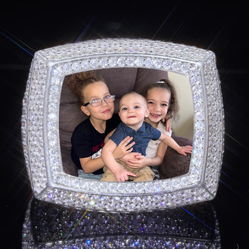 3D CUSTOM PICTURE ICED RING