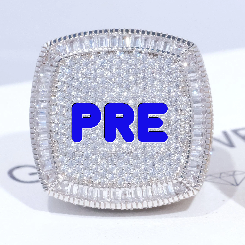 CUSTOM LETTER 3D ICED RING