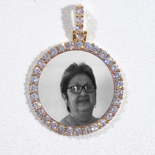 3D CIRCLE CUSTOM PICTURE PENDANT SMALL SIZE