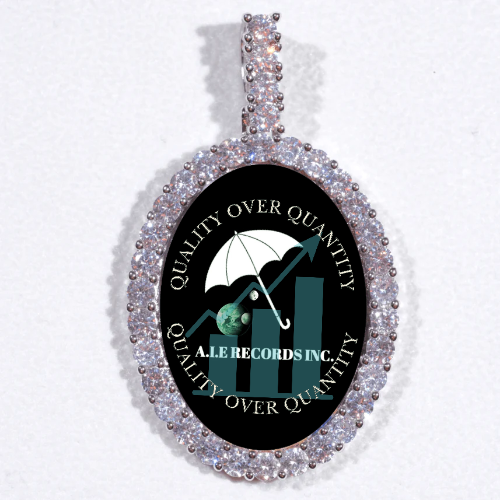 Large 3D Oval Custom Picture Pendant