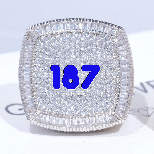 CUSTOM LETTER 3D ICED RING