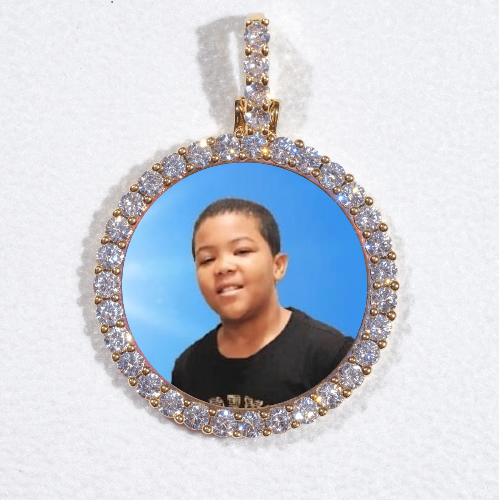 3D CIRCLE CUSTOM PICTURE PENDANT SMALL SIZE