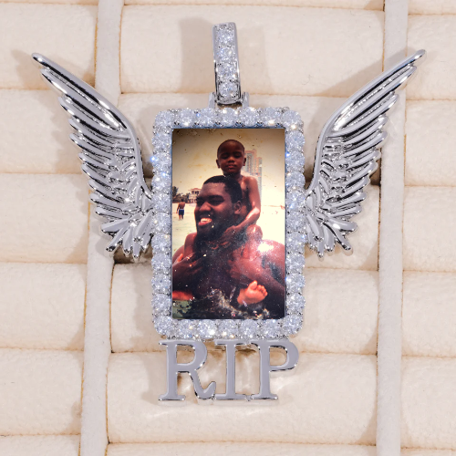 RIP WING 3D CUSTOM PICTURE PENDANT