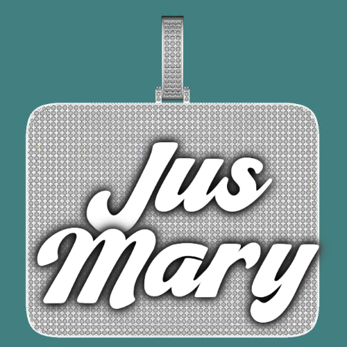 CUSTOM LETTER NECKLACE 3D BIG SQUARE