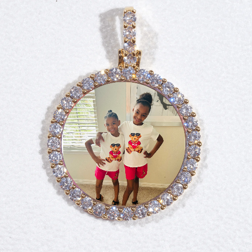 3D CIRCLE CUSTOM PICTURE PENDANT SMALL SIZE