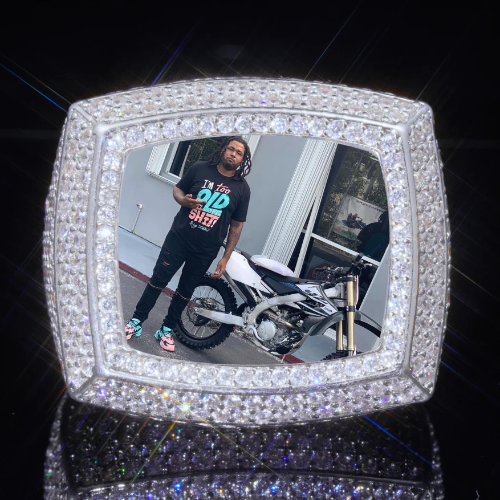 3D CUSTOM PICTURE ICED RING