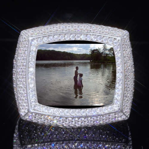 3D CUSTOM PICTURE ICED RING