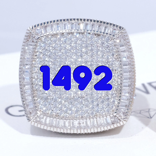 CUSTOM LETTER 3D ICED RING