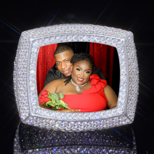 3D CUSTOM PICTURE ICED RING