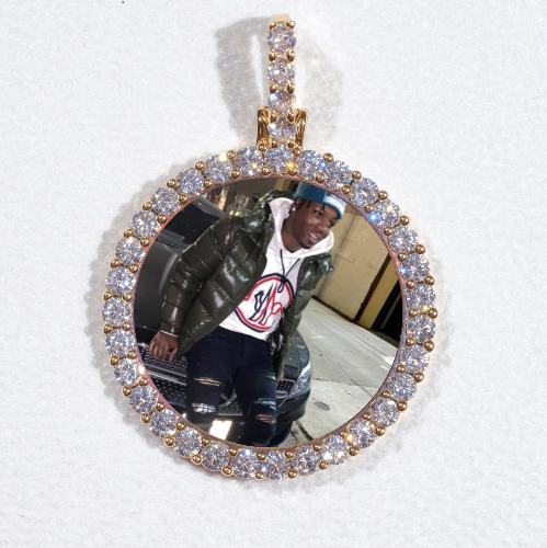 3D CIRCLE CUSTOM PICTURE PENDANT SMALL SIZE