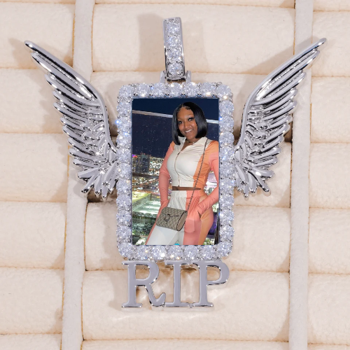 RIP WING 3D CUSTOM PICTURE PENDANT