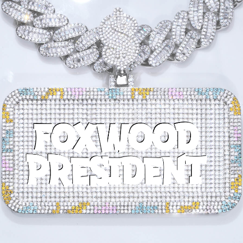 CUSTOM LETTER NECKLACE 3D COLORFUL SQUARE