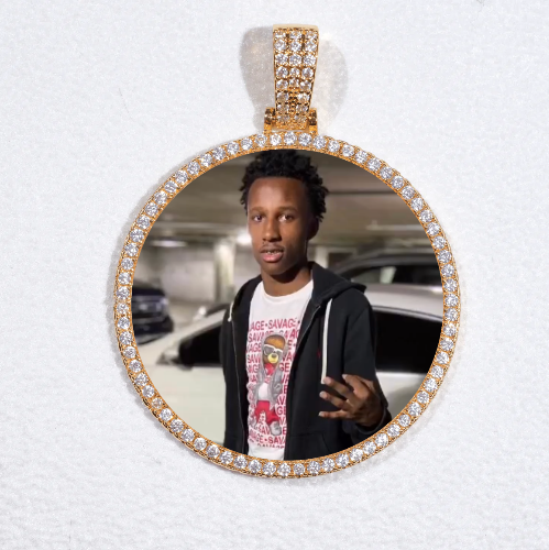 MEDIUM 3D CIRCLE CUSTOM PICTURE PENDANT