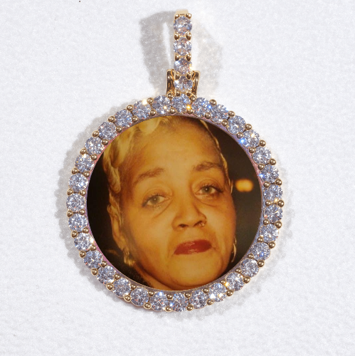 3D CIRCLE CUSTOM PICTURE PENDANT SMALL SIZE