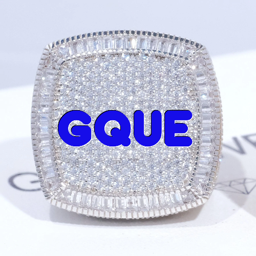 CUSTOM LETTER 3D ICED RING
