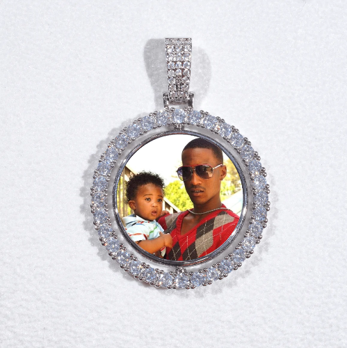 3D Spinning 2-Faced Custom Picture Pendant