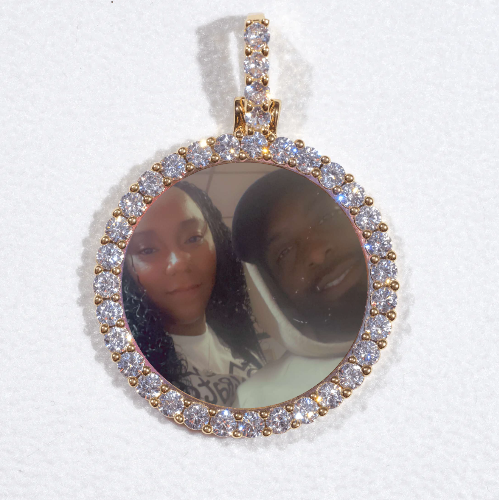 3D CIRCLE CUSTOM PICTURE PENDANT SMALL SIZE