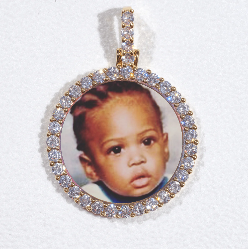 3D CIRCLE CUSTOM PICTURE PENDANT SMALL SIZE