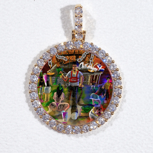3D CIRCLE CUSTOM PICTURE PENDANT SMALL SIZE