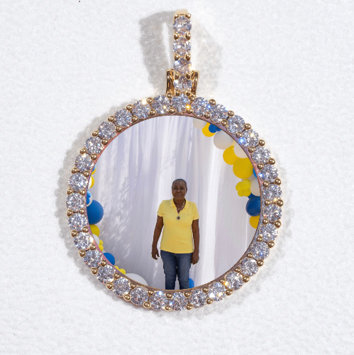 3D CIRCLE CUSTOM PICTURE PENDANT SMALL SIZE