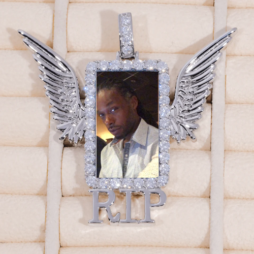 RIP WING 3D CUSTOM PICTURE PENDANT