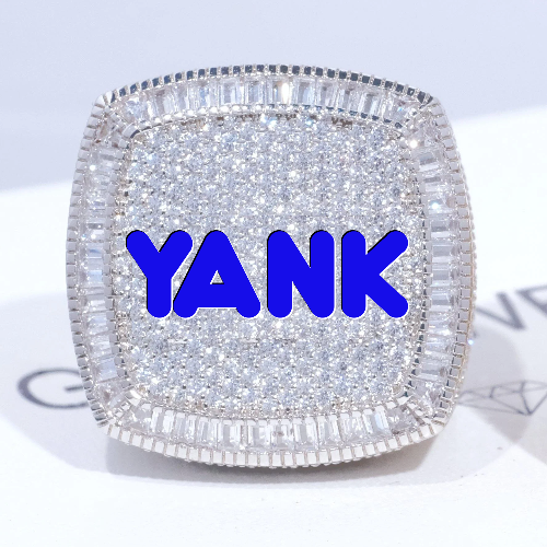 CUSTOM LETTER 3D ICED RING