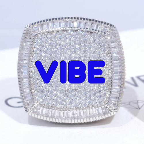 CUSTOM LETTER 3D ICED RING