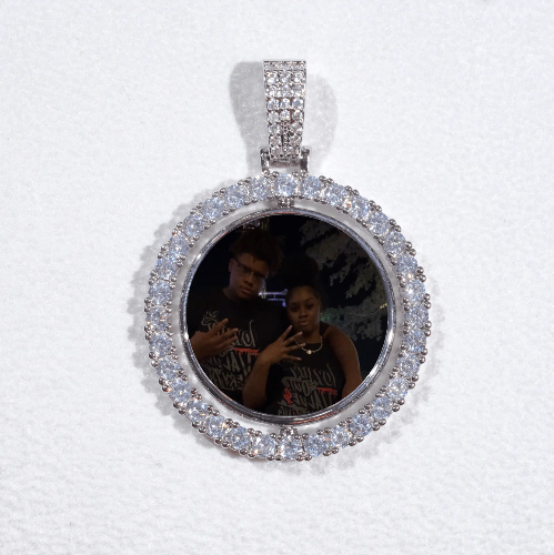 3D Spinning 2-Faced Custom Picture Pendant