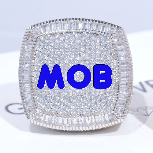 CUSTOM LETTER 3D ICED RING