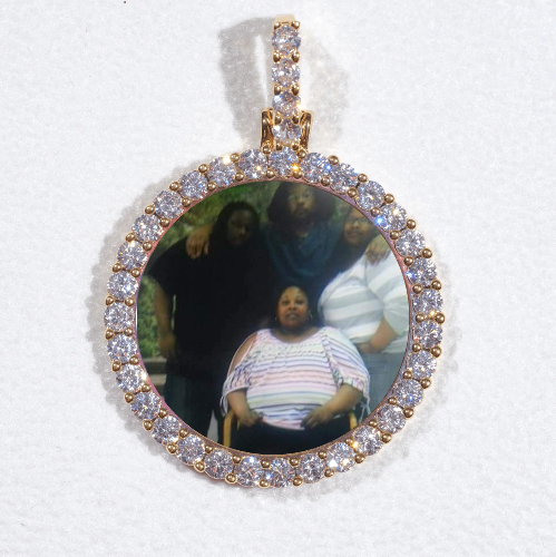 3D CIRCLE CUSTOM PICTURE PENDANT SMALL SIZE