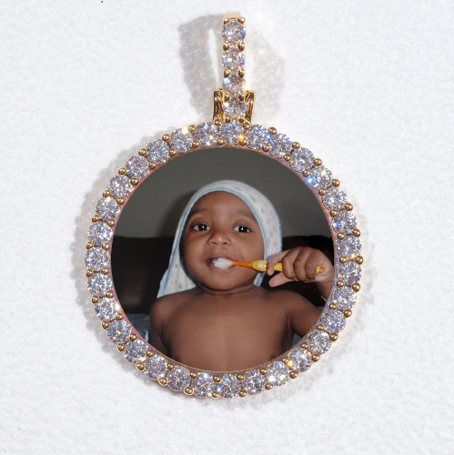3D CIRCLE CUSTOM PICTURE PENDANT SMALL SIZE
