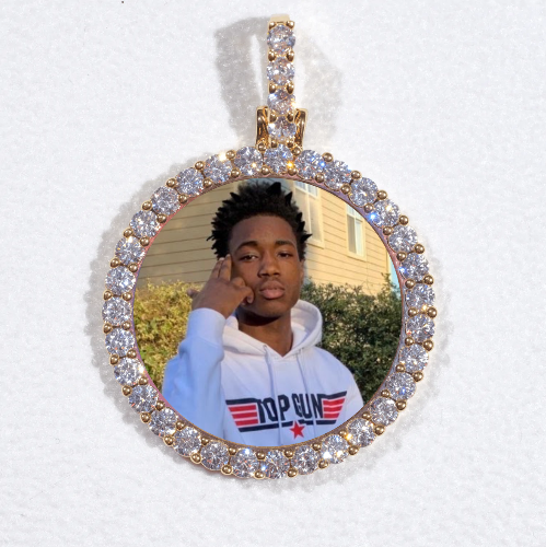 3D CIRCLE CUSTOM PICTURE PENDANT SMALL SIZE