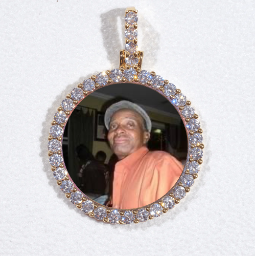 3D CIRCLE CUSTOM PICTURE PENDANT SMALL SIZE